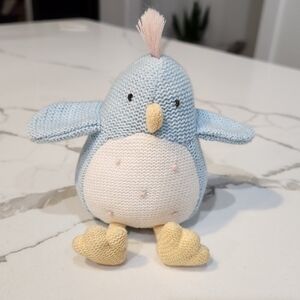 Mud Pie Plush Rattle Blue Bird 5"